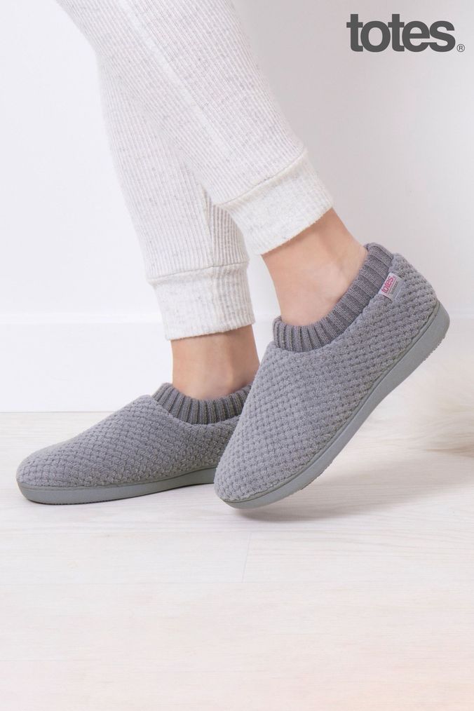 Next grey women's slippers store