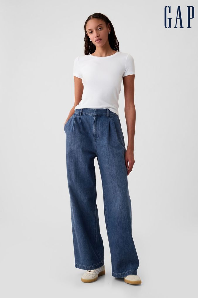 Gap blue pants best sale
