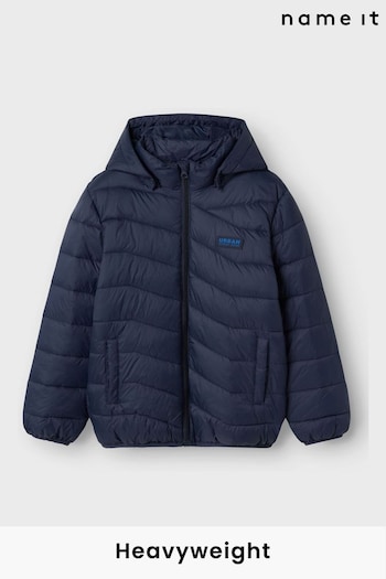 Name It Blue Boys Padded Hooded Jacket (AB8406) | £28