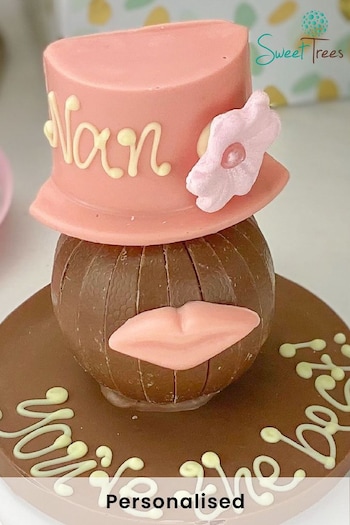 Personalised Terrys Chocolate Hat and Lips on a Plaque by Sweet Trees (AB8505) | £20