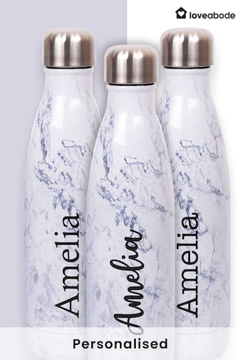 Personalised Marble Effect Water Bottle (AB8588) | £20