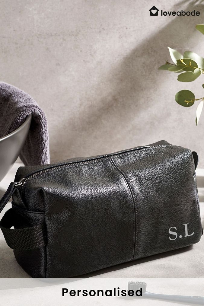 Men s Wash Bags Leather Wash Bags Next UK