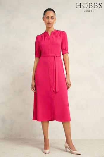 Hobbs Pink Renee Dress (AB9171) | £159