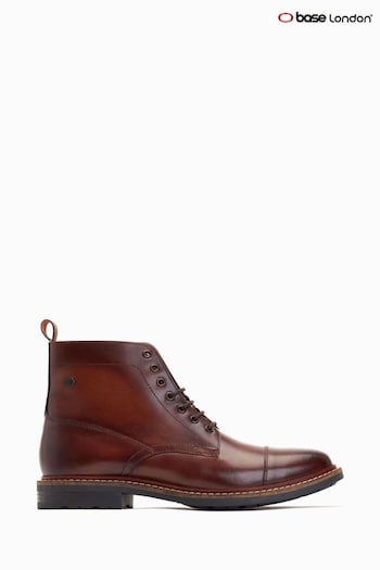 Base London Stake Lace Up Toe Cap Boots (AB9236) | £80