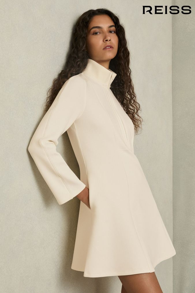 Plain cream dress hot sale