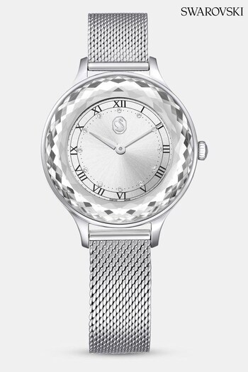 Swarovski Slate Grey Octea Nova Watch, Swiss Made, Metal bracelet, Silver tone, Stainless steel (AB9731) | £300