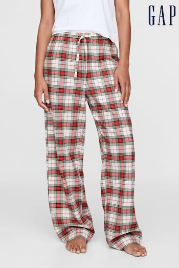 Gap Red Relaxed Flannel Pyjama Trousers (AC0979) | £25