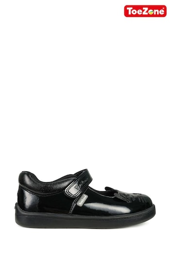 ToeZone Kit Girls Patent Leather Bunny Shoes: Comfort, style, durability (AC1256) | £28 - £30