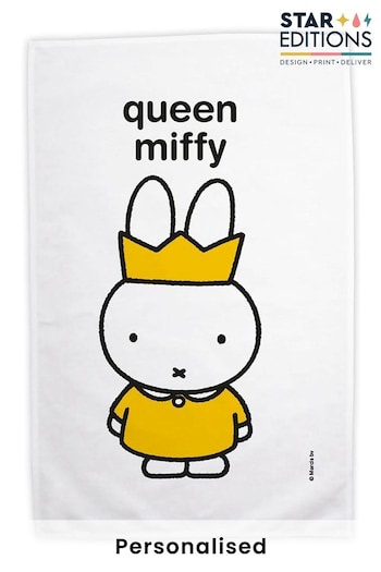 Star Editions Personalised Queen Miffy 100% Cotton Tea Towel (AC1646) | £13