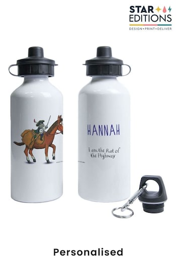 Star Editions Personalised Highway Rat White Water Bottle (AC1671) | £15