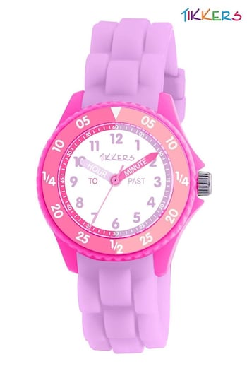 Tikkers Kids Purple Silicone Time Teacher Watch (AC1899) | £13