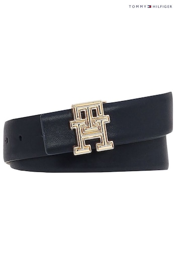 Tommy Hilfiger Blue Logo Reversible Leather Belt (AC2151) | £70