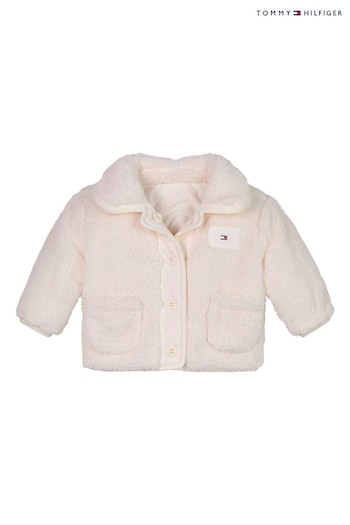 Tommy Hilfiger Reverse Teddy White Jacket (AC2202) | £80