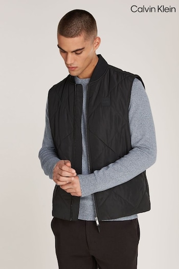 Calvin Klein Black Diamond Quilt Gilet (AC2348) | £170