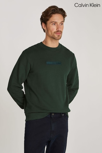 Calvin Klein Blue Embroidered Logo Sweatshirt (AC2352) | £110