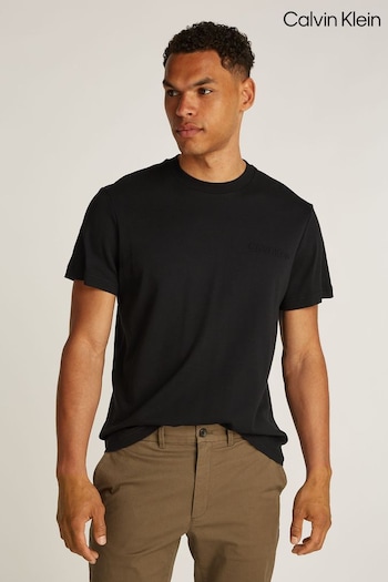 Calvin Klein Black Embossed Logo T-Shirt (AC2361) | £45