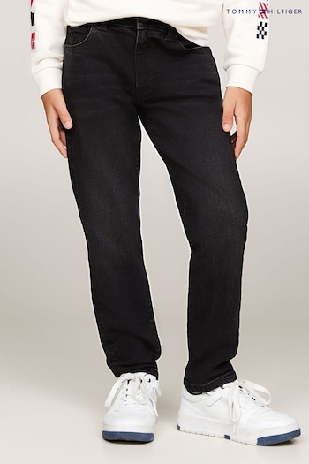 Tommy Hilfiger Modern Straight Black Jeans (AC2538) | £45