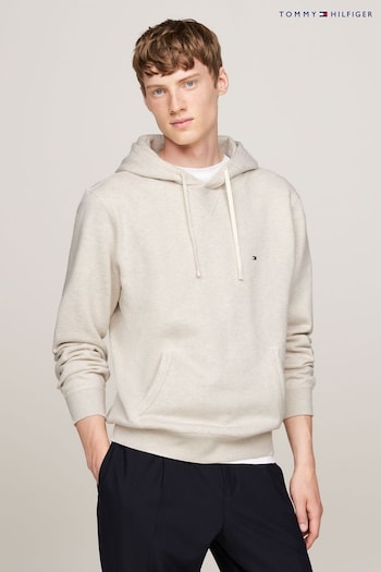 Tommy Hilfiger Essential Fleece White Hoodie (AC2561) | £90