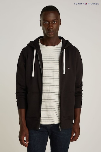 Tommy Hilfiger Essential Terry Zip Black Sweatshirt (AC2611) | £110