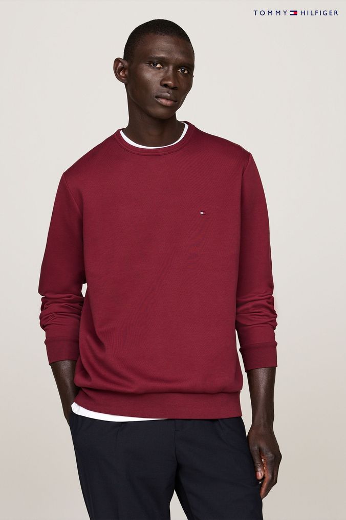 Red sweatshirt mens top