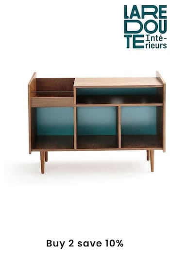 La Redoute Intérieurs Walnut Ronda Vintage Vinyl Storage (AC2769) | £375