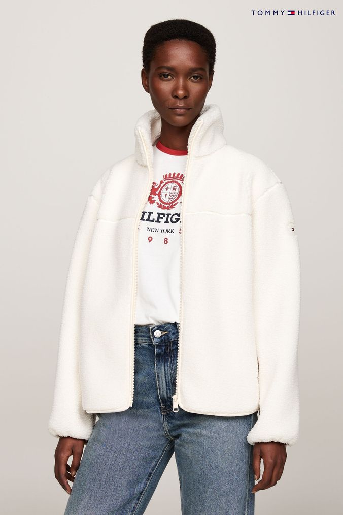 White casual jacket womens top