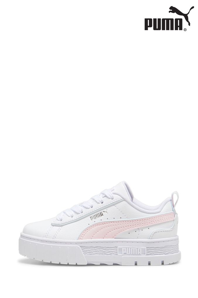 Girls pink puma trainers online