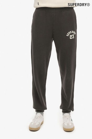 Superdry Black Boyfriend Athletic Essentials 100% Cotton Joggers (AC3674) | £50