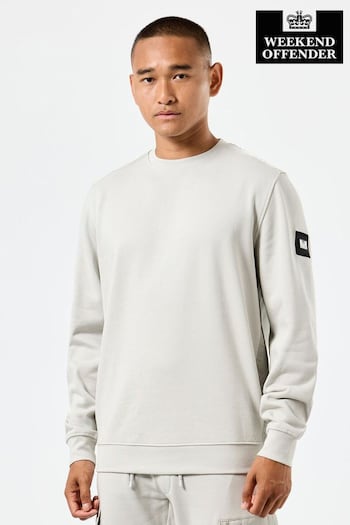 Weekend Offender Mens Nylon Overlay Sweatshirt (AC3702) | £65