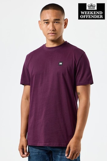 Weekend Offender Mens Classic Cannon Beach Badge 100% Cotton T-Shirt (AC3705) | £30