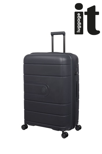 IT Luggage Large Grey Eco-Tough Ebony Suitcase (AC3741) | £80