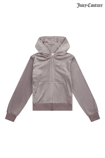 Juicy Couture Grey Diamanté Zip Through Hoodie (AC3788) | £75 - £90