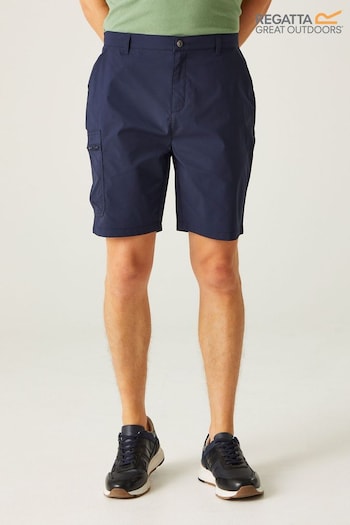 Regatta Blue Mens Dalry Multi Pocket Shorts (AC3880) | £28