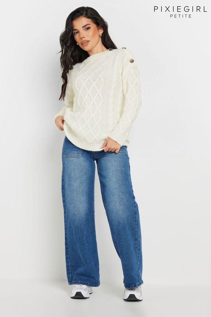 Buy Women s Cream Petite Knitwear Online Next UK