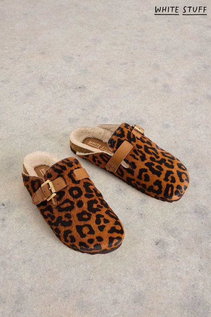 Tiger print mules discount