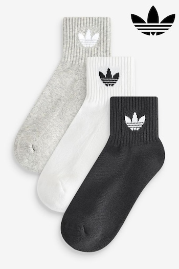 adidas White Ankle Socks 3 Pack (AC3996) | £12