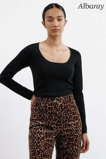 Albaray Scoop Neck Knit Top (AC4177) | £59