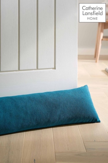 Catherine Lansfield Olive Green Wilson Velvet Door Draught Excluder (AC4227) | £12