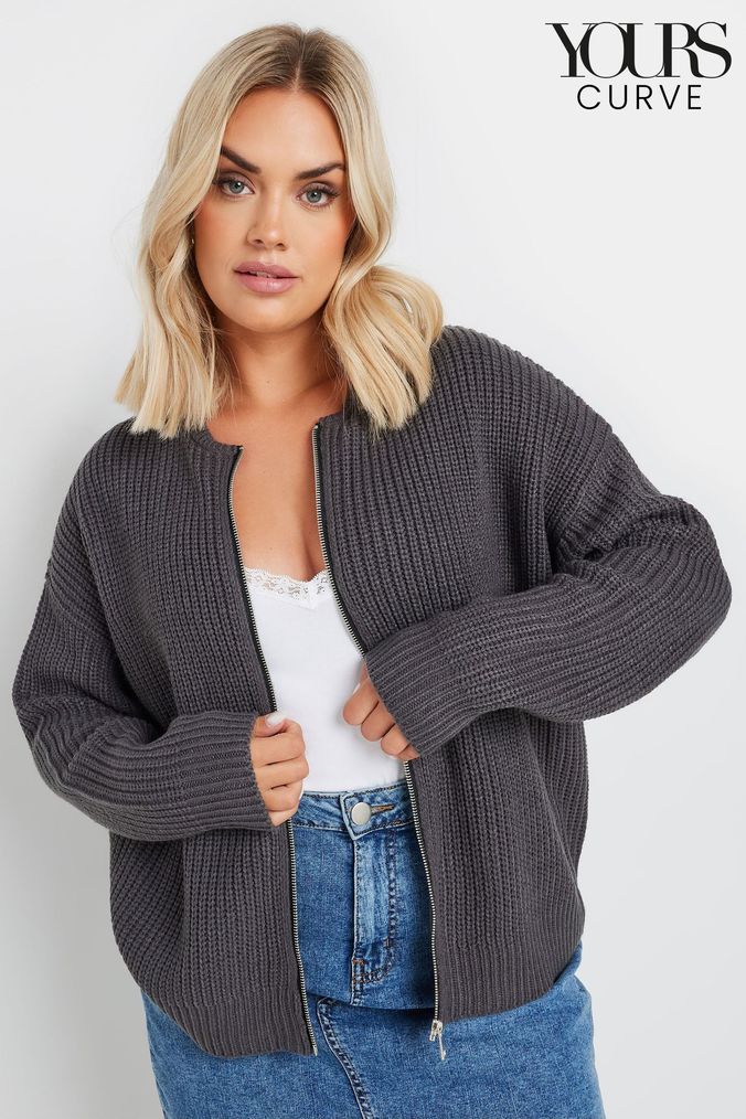 Buy Grey Chunky Knit Cardigans Online Next UK