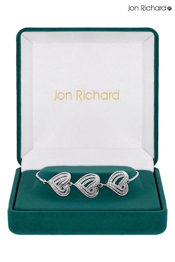 Jon Richard Silver Tone Heart Toggle Bracelet (AC5064) | £30