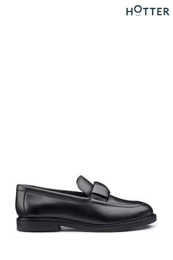 Hotter Black Purdue Slip-On Regular Fit Shoes (AC5865) | £99