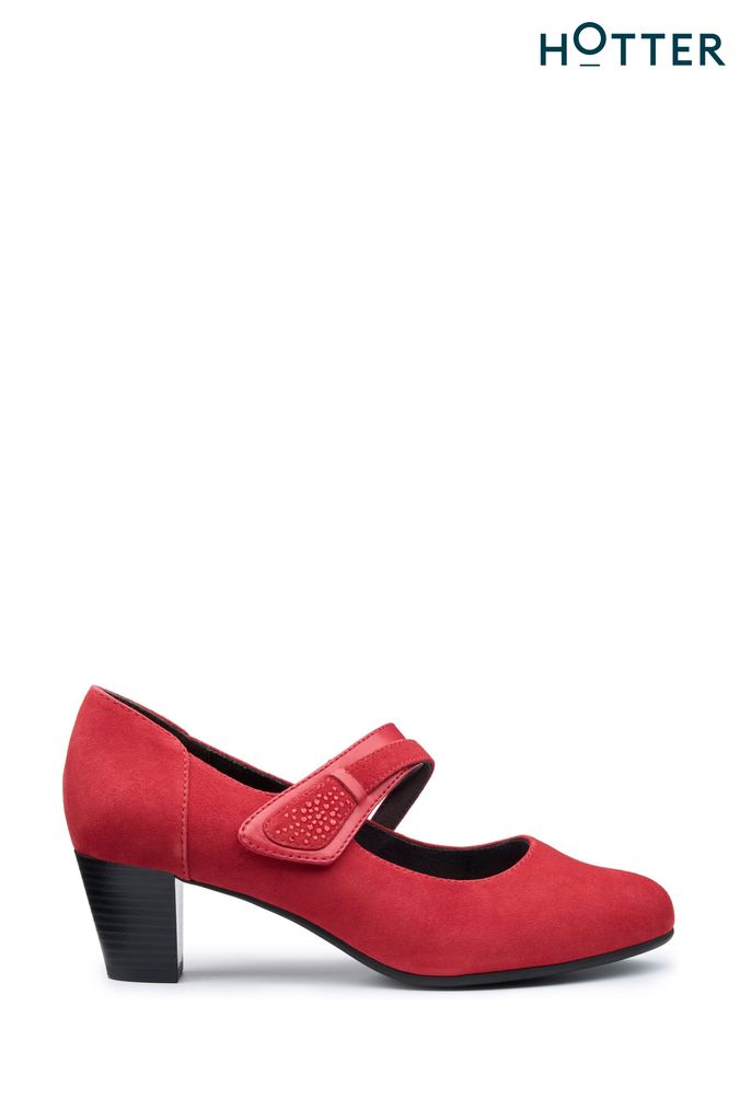 Hotter red shoes hotsell