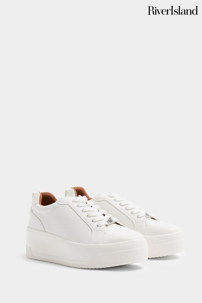 Buy Women s Trainers White River Island Footwear Online Next UK