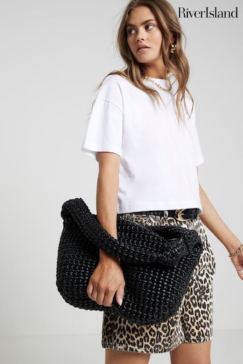 River Island Black Large Scrunch Scoop Bag (AC5981) | £42