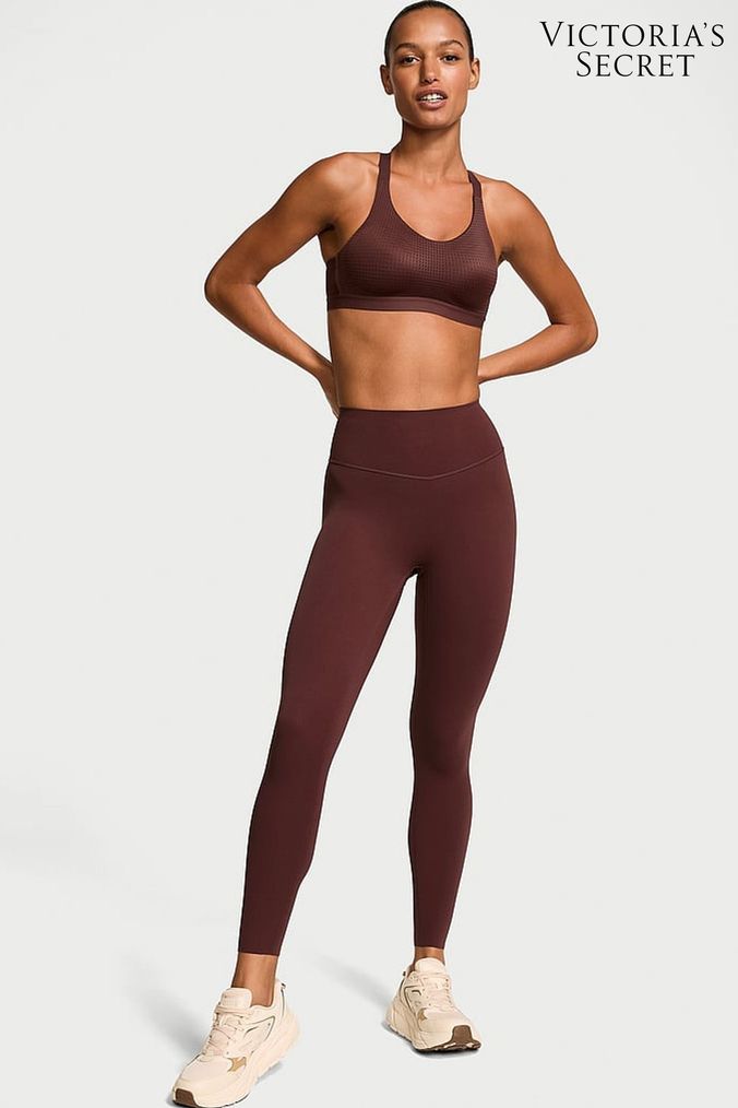 Brown workout leggings best sale