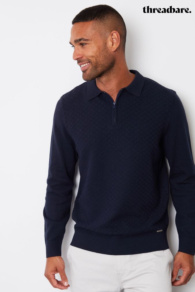 Next mens jumpers with collars clearance