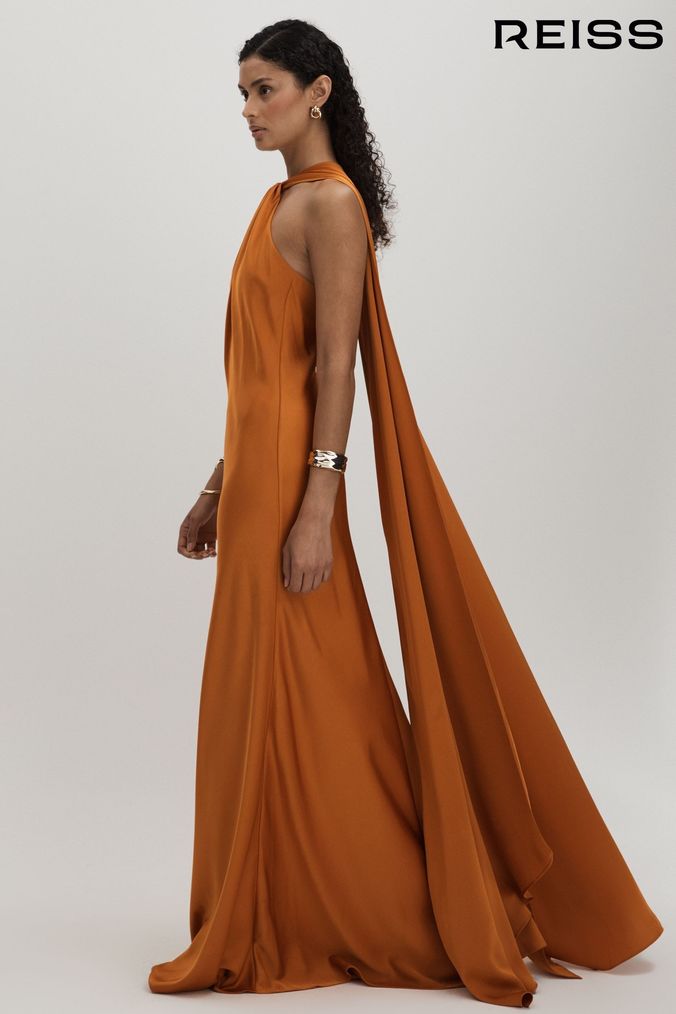 Buy Women s A line Silk Plain Dresses Online Next UK