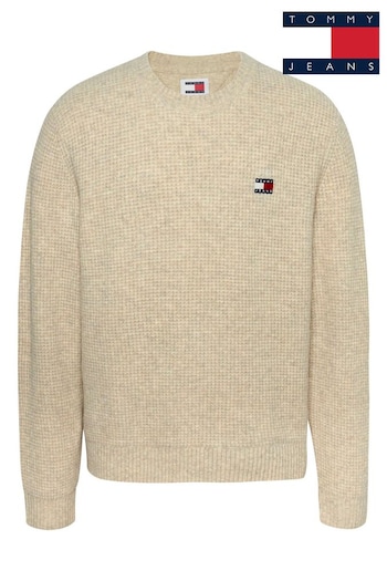 Tommy Jeans Regular Fit Blue Waffle Sweater (AC7000) | £85