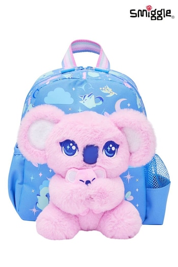 Smiggle Blue Big Dreams Teeny Tiny Backpack With Detachable Plush Toy (AC7265) | £28