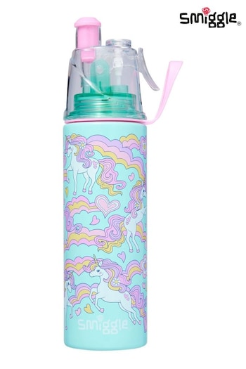 Smiggle Green Limitless Spritz Insulated Steel Drink Bottle 500Ml (AC7299) | £20